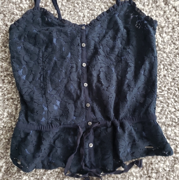 Hollister Navy Laced Tank Top - Picture 3 of 3